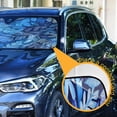 thumbnail image 3 of ALAZA Palm Leaf-c1 Windshield Sun Shade Car Foldable Sun Visor Block UV Rays Protector 55"x27.6", 3 of 8