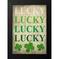 thumbnail image 2 of Kimberly, Allen 14x18 Black Modern Framed Museum Art Print Titled - Lucky Lucky Lucky, 2 of 5