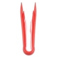 thumbnail image 3 of 3 PCS Multifunctional Plastic Bread Tongs Food Clamps for Home Bakery (Red), 3 of 4