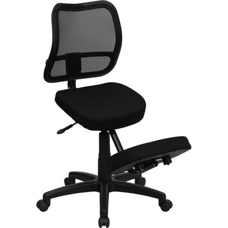flash furniture ergonomic kneeling chair with mesh back, black flash furniture ergonomic kneeling chair with mesh back, black