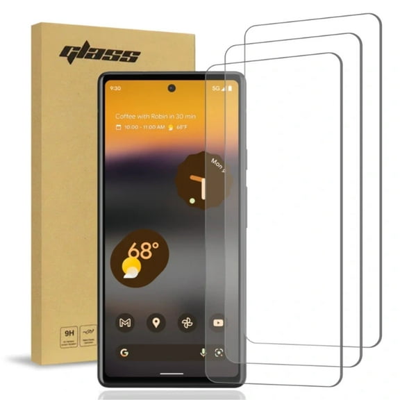 Google Pixel 6a (3 Per Pack) 2.5D Screen Protector Tempered Glass