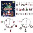 thumbnail image 2 of NSESSHome Christmas Advent Calendar Bracelets 2024 for Girls 24 Days Xmas Countdown Calendar DIY Jewelry Making Kit Gift 22 Charm Beads 2 Bracelets for Kids Teens Women, 2 of 8