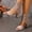 #0039-Khaki, variant on Women's Croc Embossed High-heeled Shoes Heel Mules, Square Open Toe Faux Leather Slides with Rhinestone Accent, Single Strap High Heel Slippers, Versatile Evening Party Footwear Gift