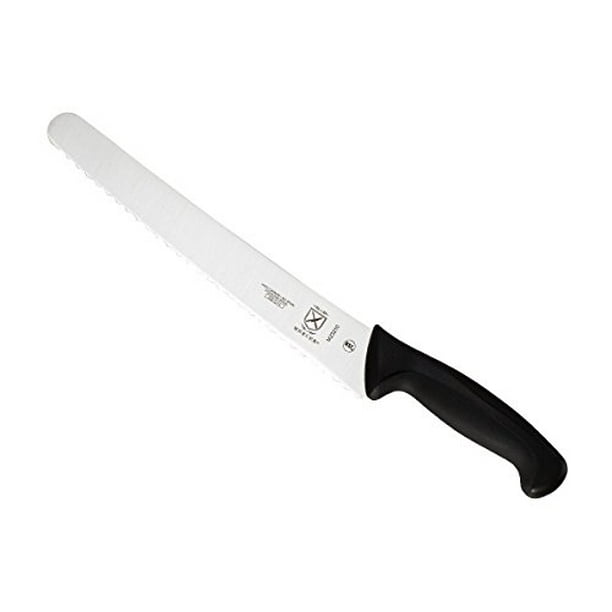 Mercer Culinary Millennia Wide Wavy Edge Bread Knife, 10-Inch, Black ...