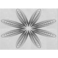 thumbnail image 1 of Ahgly Company Indoor Rectangle Patterned Platinum Gray Area Rugs, 2' x 5', 1 of 1