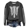 thumbnail image 1 of EHQJNJ Sweatshirts à Enfiler pour Femmes Mode Automne et Hiver Imprimé Sans Capuche Col Rond Manches Longues Pull Fin Grand-Mère Sweatshirts Sans Capuche, 1 of 3