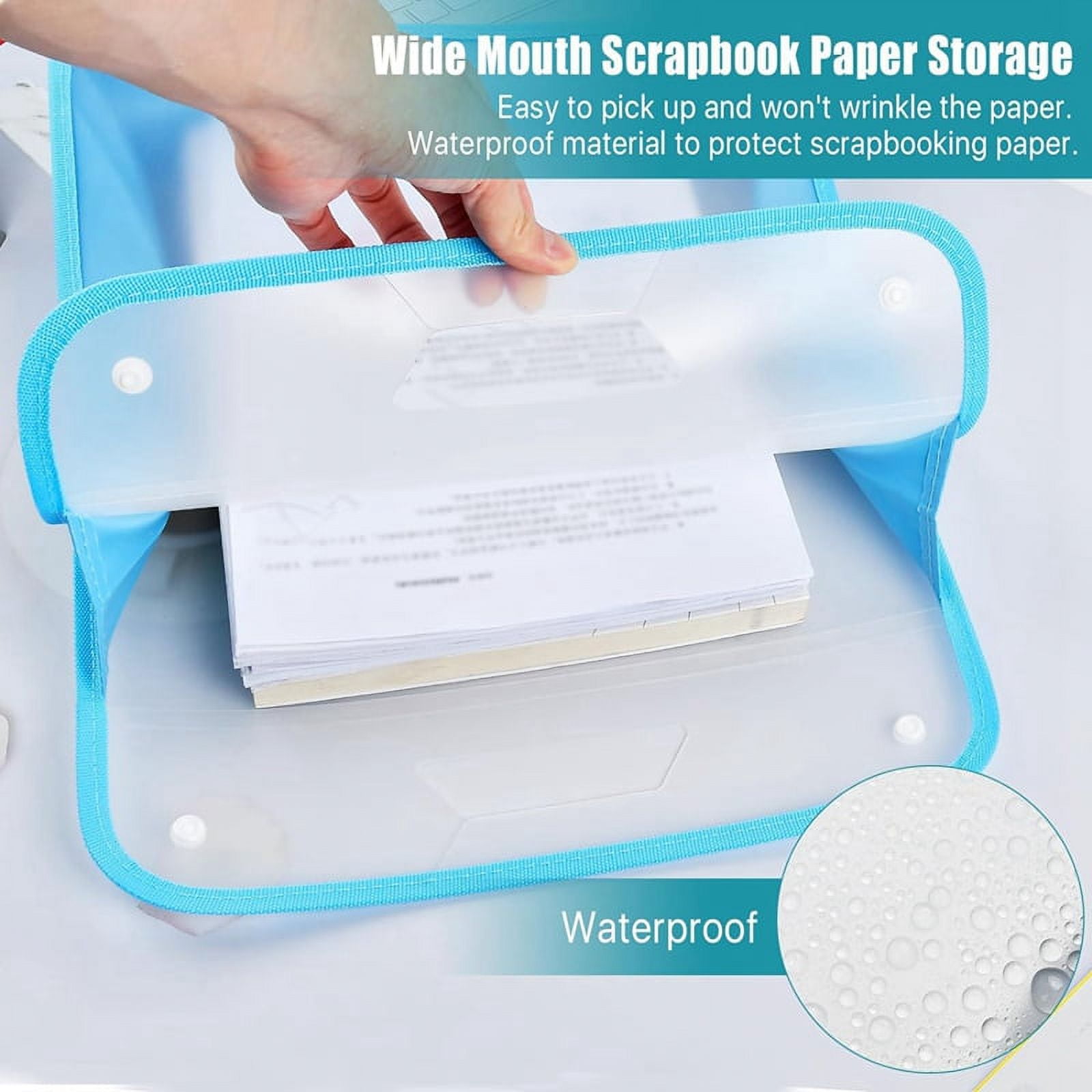 3 Pack Scrapbook Paper Storage Organizer, Expanding Paper for 12 x 12 Sheets, Scrapbook Paper Storage