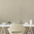 thumbnail image 3 of Ambesonne Vintage Peel & Stick Wallpaper for Home, Floral Details Muted Tones, 13"x36", Dark Eggshell White, 3 of 6