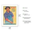 thumbnail image 2 of Sure We'll Finish the Job - Victory Liberty Loan - Vintage War Poster by Gerrit Beneker c.1918 - Fine Art Matte Paper Print (Unframed) 24x32in, 2 of 4