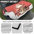 thumbnail image 5 of Yuyamidu Cute Santa Claus Golf Cart Seat Covers Christmas Club Car Seat Cushion Red Golf Cart Seat Towel with Pockets Fits for Club Car and More 2 Person Seats Golf Carts, 5 of 7