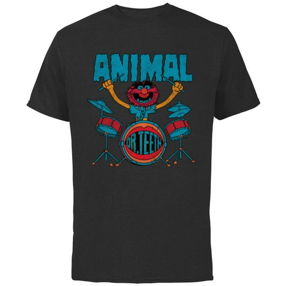 Disney The Muppets Animal Dr Teeth & Electric Mayhem Vintage - Short Sleeve Cotton T-Shirt for Adults - Customized-Black
