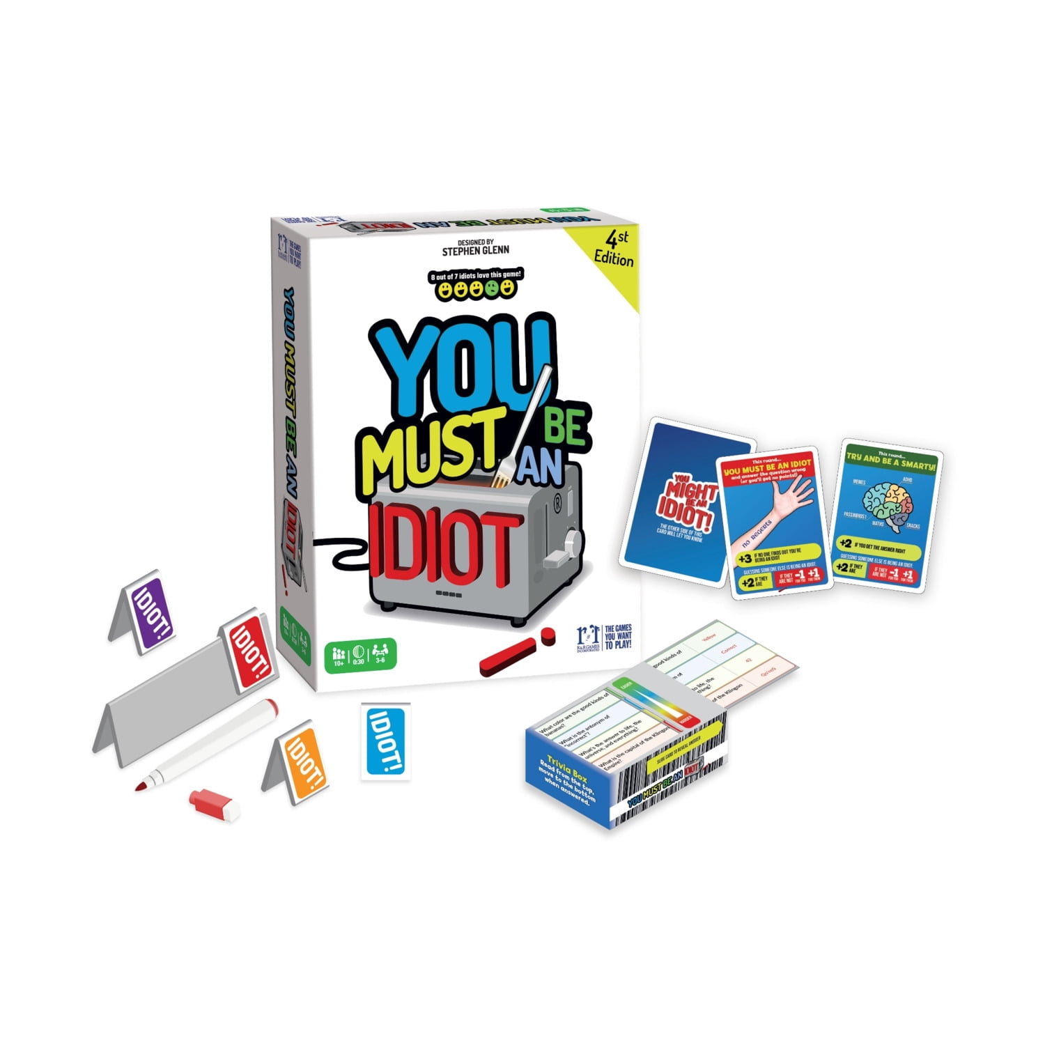  R&R Games You Must Be an Idiot Family Game : Toys & Games