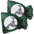 thumbnail image 1 of Faucet Covers for Outdoor, Premium Freeze Protection, Waterproof & Insulated, Quick Installation with High Viscosity Strap, Comprehensive Coverage, 2 Pack, Green, 1 of 5