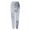 thumbnail image 5 of BiZtdJrK Baggy Sweatpants for Women Casual Cinch Bottom Trousers Trendy Tie Dye Prints Joggers Pants Drawstring High Waist Sweat Pant with Pockets Hoy Oferta Flash Dark Gray XXL, 5 of 6