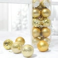 thumbnail image 6 of kiskick Shatterproof Christmas Tree Color Ball Set - 20Pcs 4cm Multi-styles Electroplating Bright Color Reusable Scene Layout Wedding Decor Xmas Party Hanging Ball Pendant Party Supplies, 6 of 7