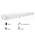 thumbnail image 6 of Kieragrace Stockholm Maine Floating Wall Shelf - White, 24", 6 of 7