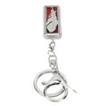 thumbnail image 1 of Essential Oil Diffuser Key Ring, Stainless Steel Aroma Oil Keychain Portable  Leaf Pattern  For Work G0304,G0402, 1 of 8