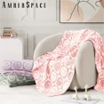 thumbnail image 6 of Amberspace Blossom Smiling Face Knit Throw,Checkered Pink Smile,50"*60", 6 of 6