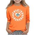 thumbnail image 2 of YUNAFFT T-Shirt Décontracté à Manches 3/4 pour Garçons et Filles, Col Rond, Imprimé Créatif, Style Festif, 2 of 6