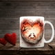 thumbnail image 5 of Suministros de cocina, tazas, juego de utensilios de cocina, tazas con efectos visuales tridimensionales, taza de café de cerámica con forma de corazón para San Valentín, taza de agua para pareja, par, 5 of 7