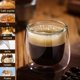 thumbnail image 2 of Taza de café vidrio doble pared de 6 piezas, Set Vasos y Tazas Doble Pared de Vidrio Tèrmico Borosilicato, taza de espresso, para capuchino, café expreso, té, etc., 2 of 4