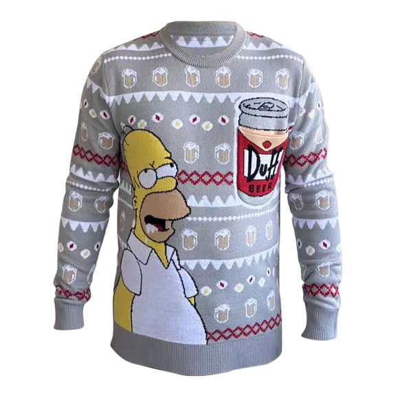 Suéter Simpsons Para Hombre, Tipo Ugly Homero Pino Talla EG