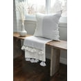 thumbnail image 6 of Grey Tassels So Soft Linen Pillow 20x20 Down Alternative Insert, 6 of 6