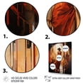thumbnail image 3 of Designart "Allure in Red Glamorous Woman Portrait III" Fashion Canvas Wall Art - Glam Black Woman Hallway Wall Art Decor, 3 of 6