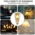 thumbnail image 5 of Bombillas Edison vintage de burbujas Luces antiguas Bombillas incandescentes de filamento LED de color blanco cálido en restaurantes, cafeterías, bares, 5 of 5