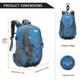 thumbnail image 5 of DC Diamond Candy 40 L Hiking Backpack Waterproof Rain Cover, Sky Blue, 5 of 6