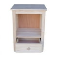 thumbnail image 6 of International Concepts Solid Wood Unfinished Mission Tall End Table with Drawer, 6 of 15