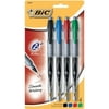 BIC Z4+ Roller Ballpoint Pen Fine Point (0.7mm)-Assorted-4 ct; Packaging may vary