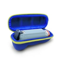 Casematix Blue Green Travel Case for Asthma Inhaler for Children or Adults, Includes CASE ONLY