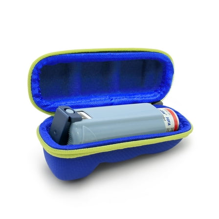 Casematix Blue Green Travel Case for Asthma Inhaler for Children or Adults, Includes CASE ONLY