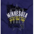 thumbnail image 2 of Minnesota Distressed State Shape MN Womens Fitted Plus Size Graphic Tee Brisco Brands 2X, 2 of 5