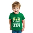 thumbnail image 3 of Tstars Boys Unisex Easter Holiday Shirts Easter No Bunny Loves Me Like Jesus Kids Happy Easter Party Shirts Easter Gifts for Boy Toddler Kids T Shirt, 3 of 7