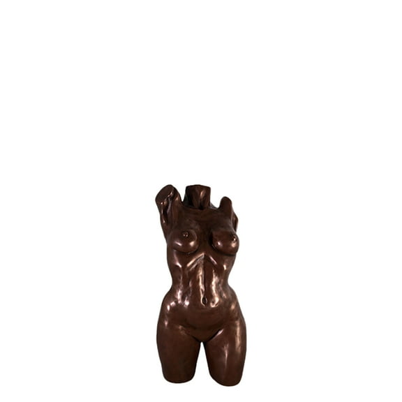 Bronze Female Torso Table Top Statue