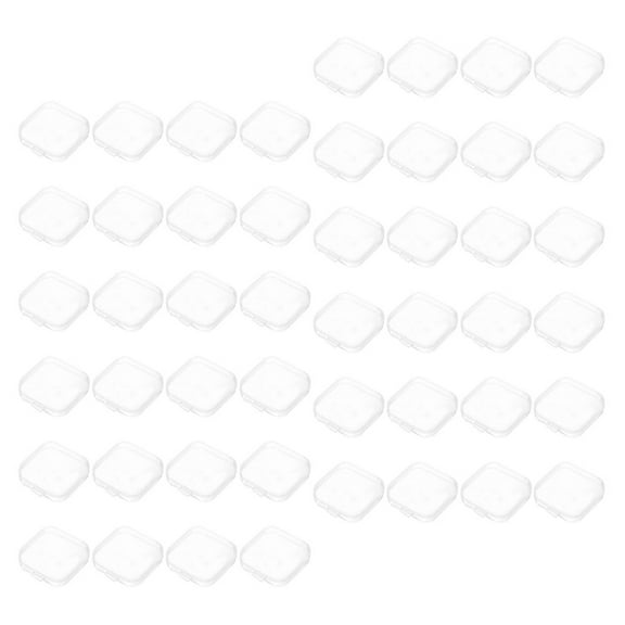 Soimiss 50Pcs Portable Clear Storage Container for Beads and Accessories