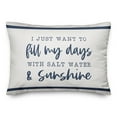 thumbnail image 2 of Creative Products Salt Water And Sunshine 14x20 Spun Poly Pillow, 2 of 3