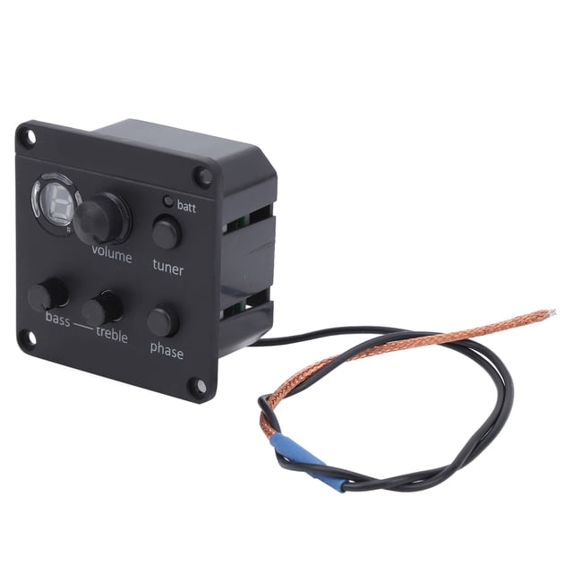 Pastilla de guitarra acústica, preamplificadores integrados, ecualizador pegado al orificio de sonido, accesorios para instrumentos