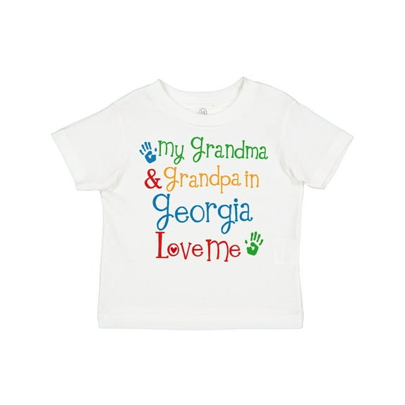 Inktastic Georgia Grandma Grandpa Loves Me Boys or Girls Toddler T-Shirt