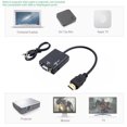 thumbnail image 4 of Convertidor VGA a HDMI, adaptador HD 1080P con cable de audio para HDTV, PC, portátil y TV., 4 of 8