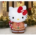 thumbnail image 3 of Vestido inflable de Hello Kitty con pan de jengibre Sanrio de 1,4 m de altura, 3 of 4