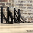 thumbnail image 5 of Ekena Millwork 1 1/2"W x 7 1/2"D x 10"H Miller Wrought Iron Bracket, (Single center brace) (2-Pack), 5 of 6