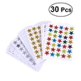 thumbnail image 2 of 30 hojas Count Star Stickers Gold Silver Colorful Stickers autoadhesivas Stars, 2 of 4