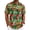 DarkGreen, variant on GENTS BLISS Short Sleeve Men Hawaiian Shirts Floral Print Button Down Shirts for Men Casual Beach Shirts