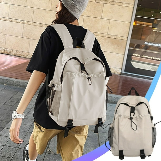 Mochila bandolera (1 unidad) ideal para estudiantes (1654 x 1181 x 551 pulgadas) de nailon resistente al agua ligera y perfecta para el campus universitario y el transporte