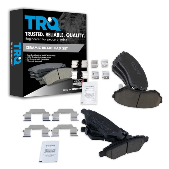 TRQ Ceramic Brake Pads Fits 2008-2014 Cadillac CTS BFA20163