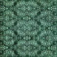 thumbnail image 1 of Ahgly Company Machine Washable Indoor Square Abstract Turquoise Blue Modern Area Rugs, 5' Square, 1 of 4