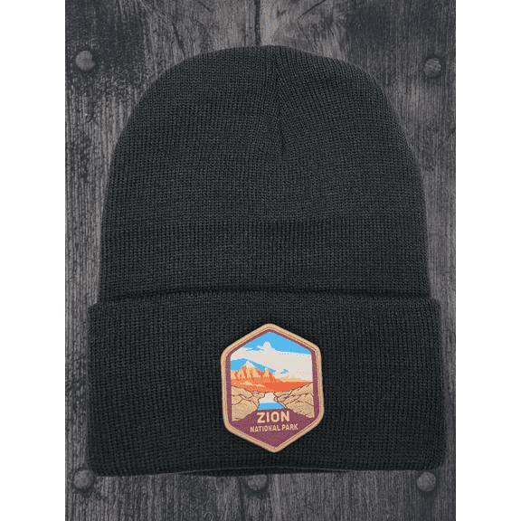 Zion National Park Beanie - Black